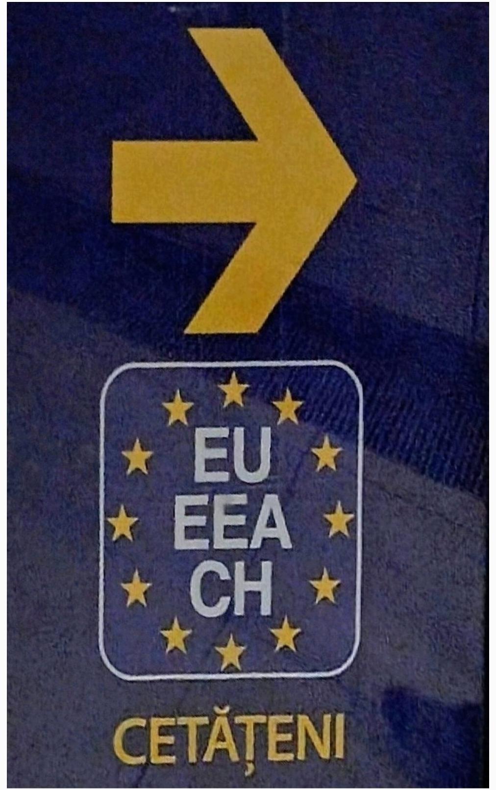 EU EEA CH Pfeil Symbol