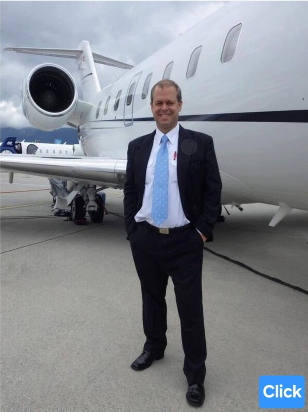 Philipp Jutzi vor Citation Jet